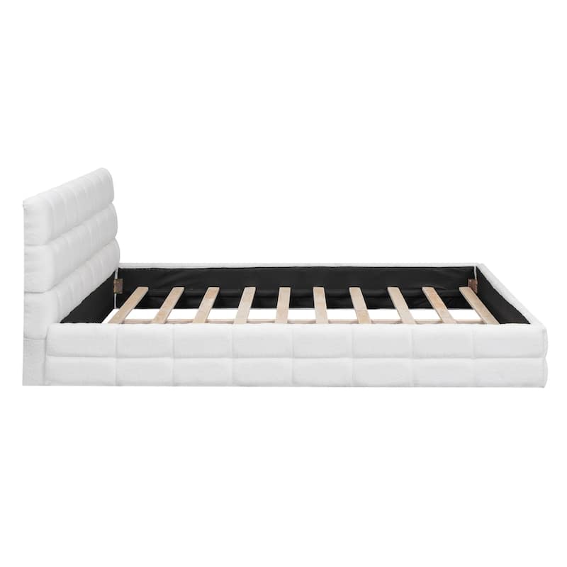 Velvet Upholstered Platform Bed