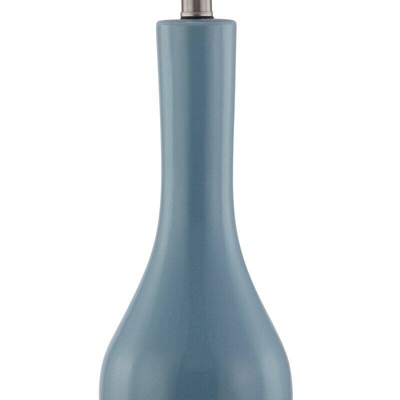 28.5" Ceramic Table Lamp Set with USB (Set of 2)