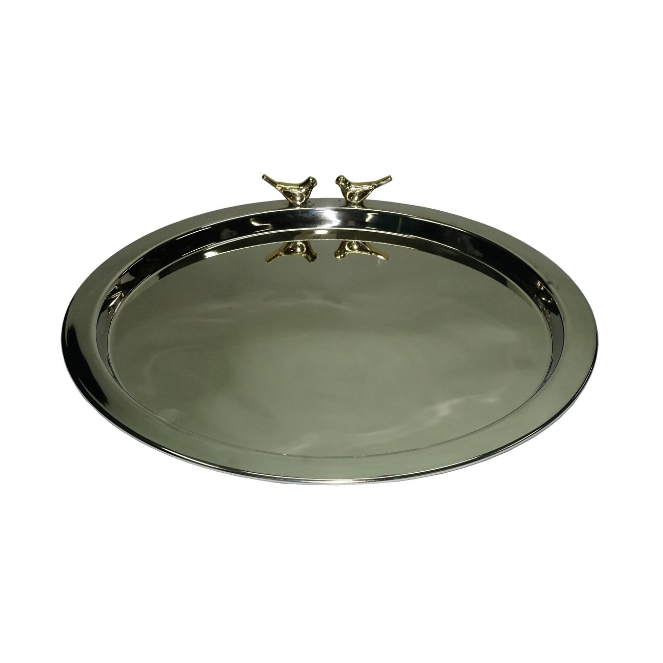 Jiallo Eleanor Rectangular Stainless Steel Tray in Satin Gold Jiallo Eleanor Rectangular Stainless Steel Tray in Satin Gold