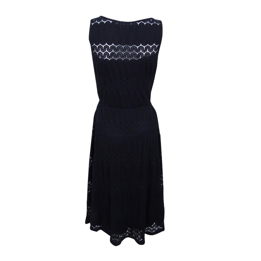 black knit sheath dress