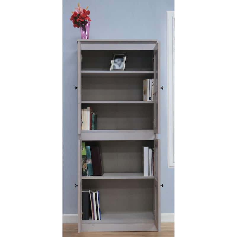 Concepts in Wood Storage Cabinet, 72 inch with 5 Shelves
