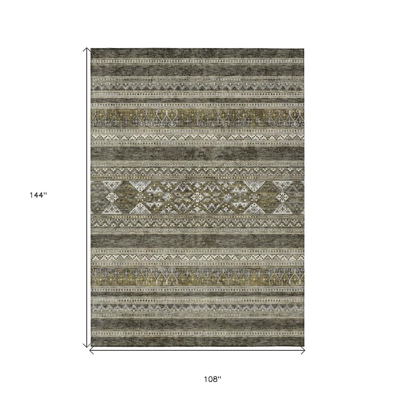 HomeRoots Southwestern Transitional Rectangle Outdoor Rug