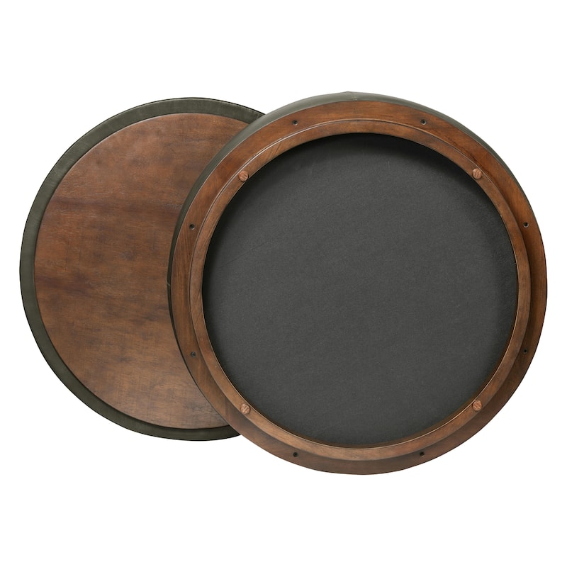 Poly & Bark Herve Storage Ottoman - Full Grain Genuine Italian Leather