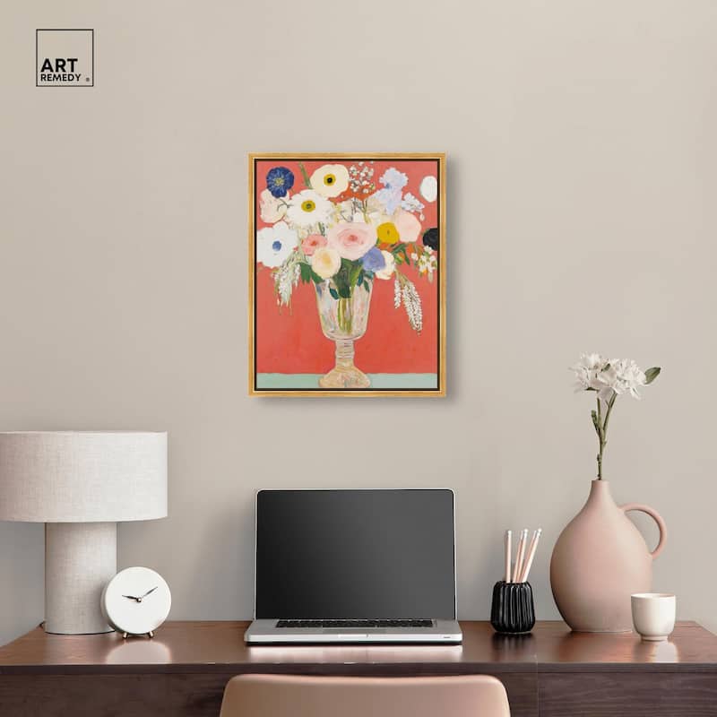 Anemones in a Vase II Canvas by Art Remedy