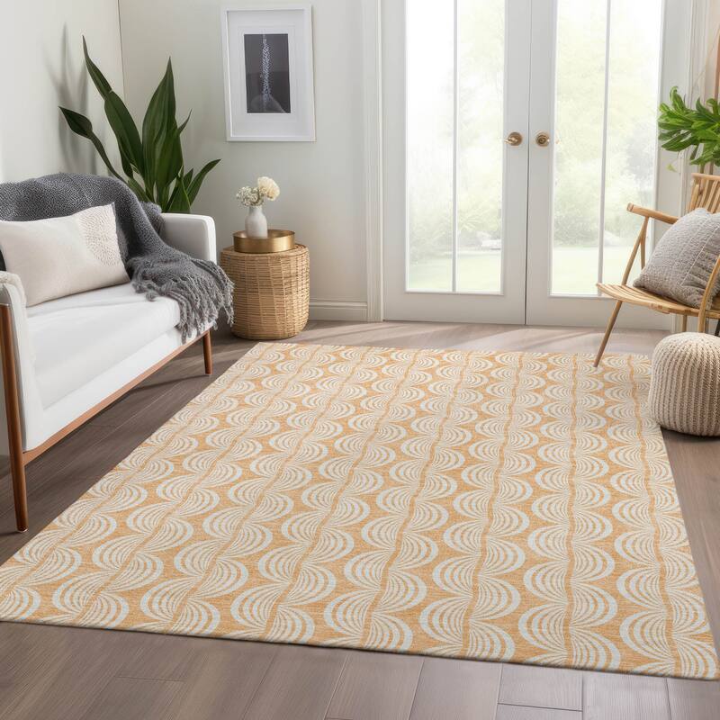 Premium Washable Super Soft Modern Scallop Mayfield Rug