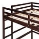preview thumbnail 40 of 64, Loft Bed with Desk and Writing Board, Wooden Loft Bed with Nightstand