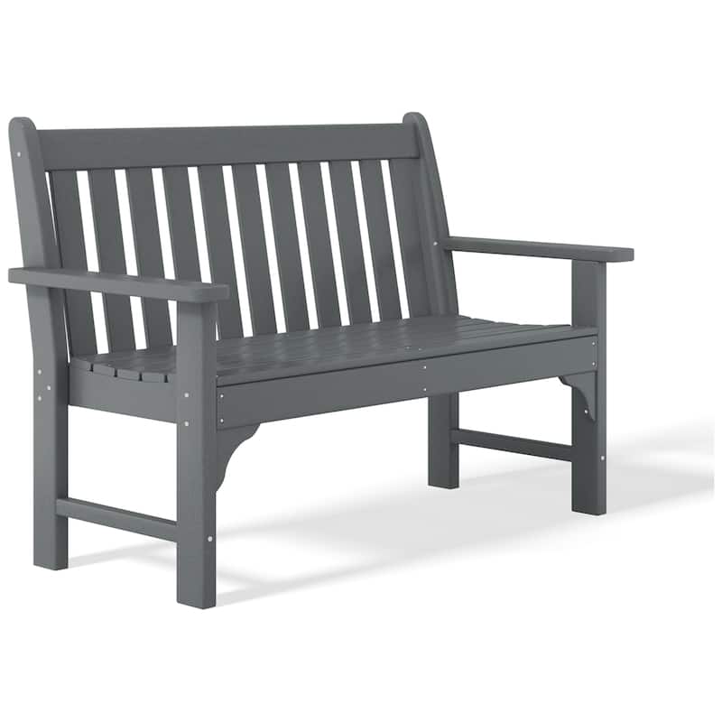 Polytrends Laguna 3-Piece Outdoor Patio Bench Set With Coffee Table