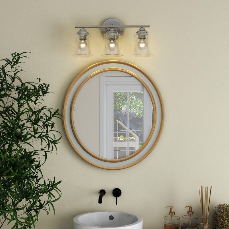 Modern Farmhouse 3-Light Bathroom Vanity Light - 17.68"x6.54"x9.41"