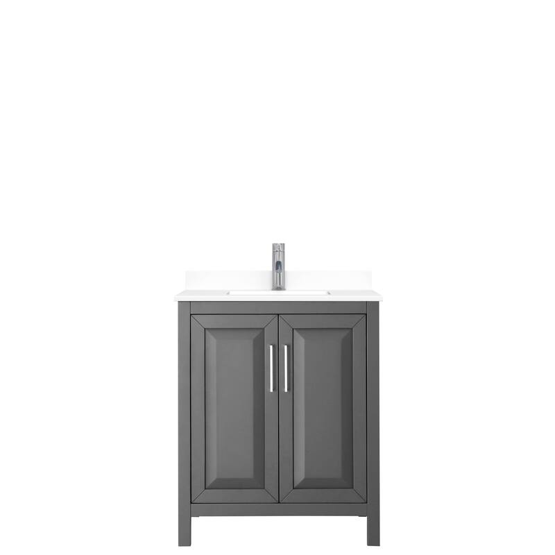 Daria 30 Inch Single Vanity, Cultured Marble Top