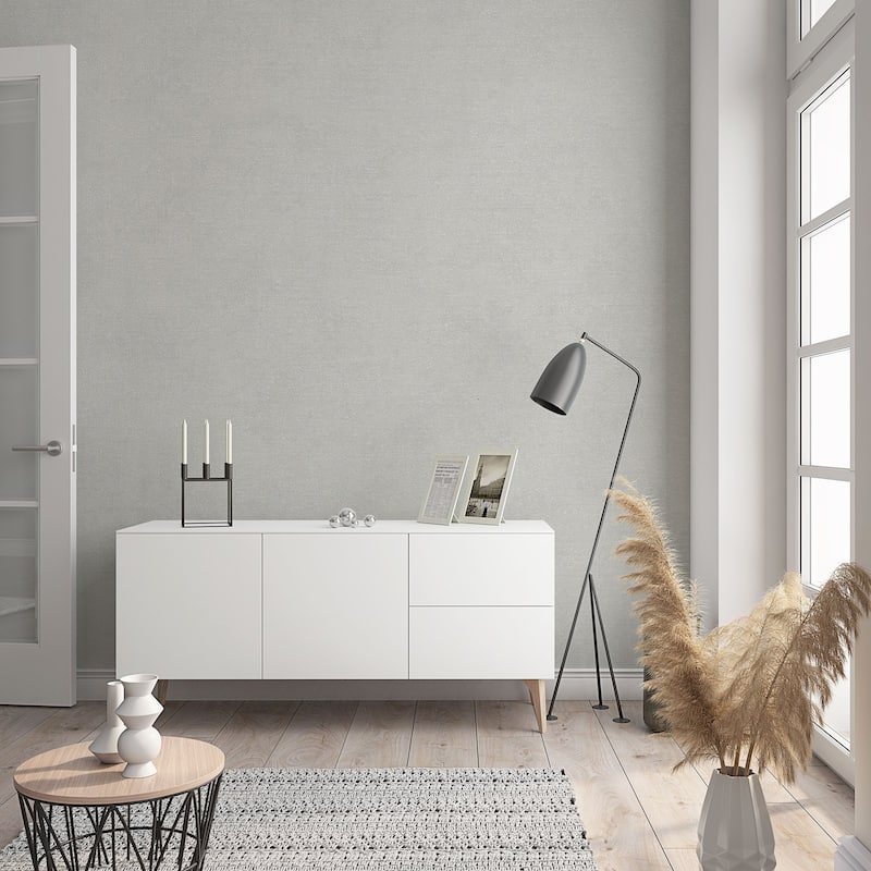 Galerie Wallcoverings Flora Plain Texture Vinyl on Non-woven Lustre Wallpaper Roll