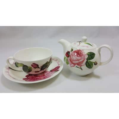 Roy Kirkham Tea for One - Versailles, Bone China Ceramic, Made in England
