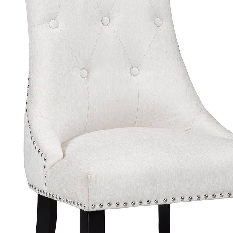 Uptown Club Marino Linen Buttontufted Accent Lounge Chair with
