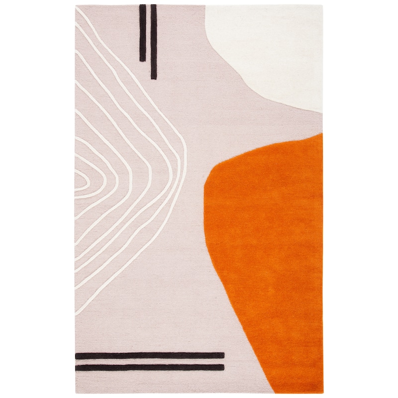 SAFAVIEH Handmade Rodeo Drive Vutka Mid-Century Modern Wool Rug