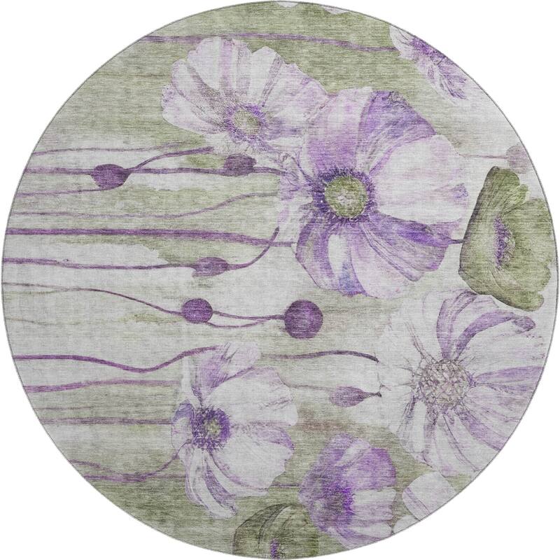 Premium Washable Super Soft Modern Floral Mayfield Rug