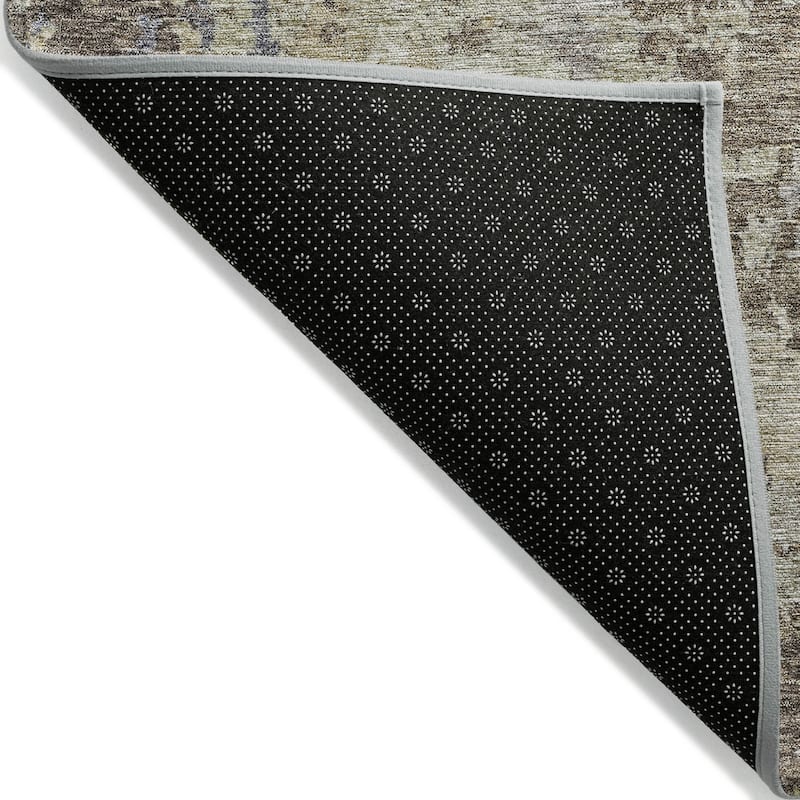 HomeRoots Abstract Transitional Rectangle Outdoor Rug