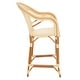 preview thumbnail 22 of 68, SAFAVIEH California Outdoor Bistro 26-inch Counter Stool with Arms - 23" W x 26" D x 43" H