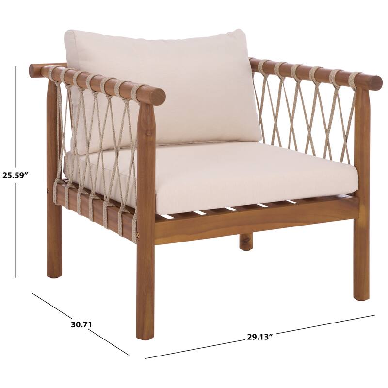 SAFAVIEH Outdoor Living Sabrina Chair (Set of 2) - 29"W x 31"D x 26"H