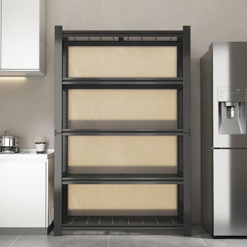 72"H 5-Tier Adjustable Heavy Duty Shelving Metal Mesh Storage Rack-Metal Shelf Organizer for Pantry, Garage, Kitchen