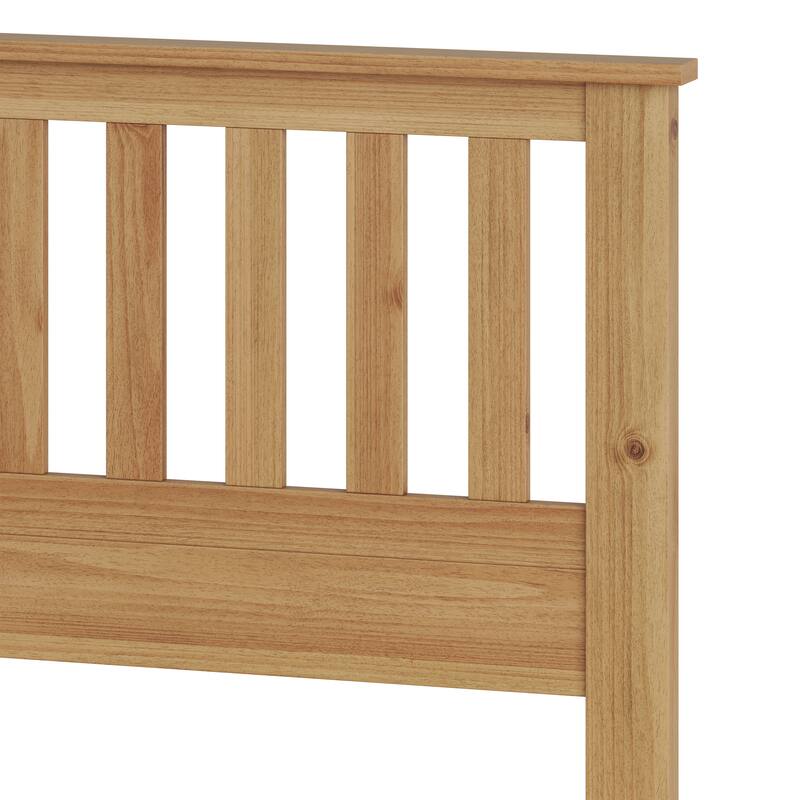 GDFStudio - Malinda Mission Wood Panel Bed with Slat Support