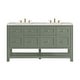 preview thumbnail 22 of 45, Breckenridge 60" Double Vanity, Smokey Celadon - 60D