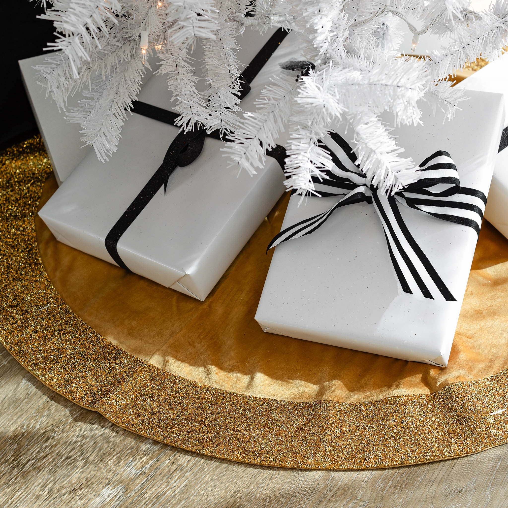 Rhinestone tree skirt top
