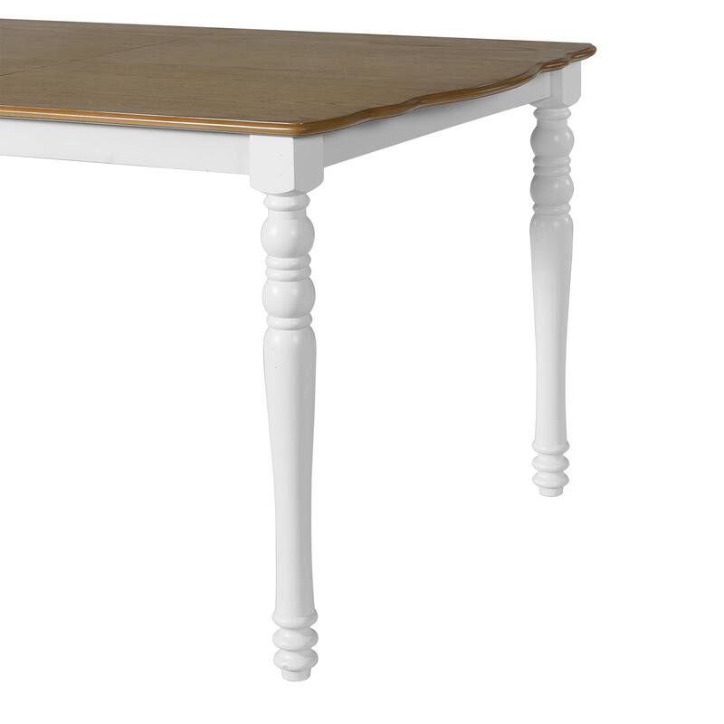 Expandable Dining Table Set for 4 to 8, Rustic Space-Saving Table with Removable Leaves,Wooden Dining Room Table