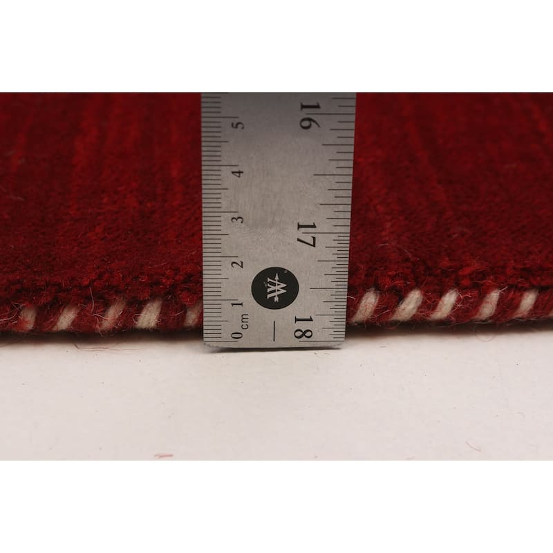 Kashkuli Gabbeh Red Rug 2'8" x 11'3" - 2'8 x 11'3