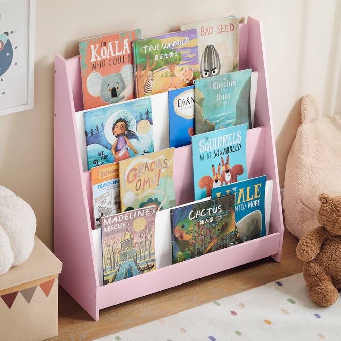 SoBuy KMB32-W, Children Kids Bookcase Storage Display Rack Organizer Holder
