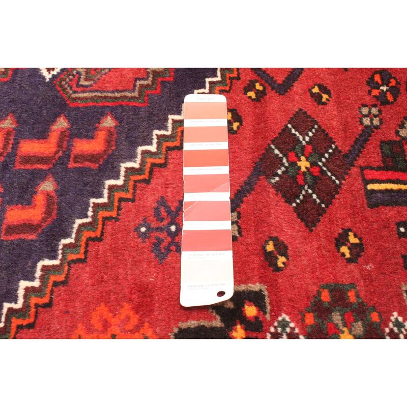 ECARPETGALLERY Hand-knotted Andelz Red Wool Rug - 4'0 x 6'4