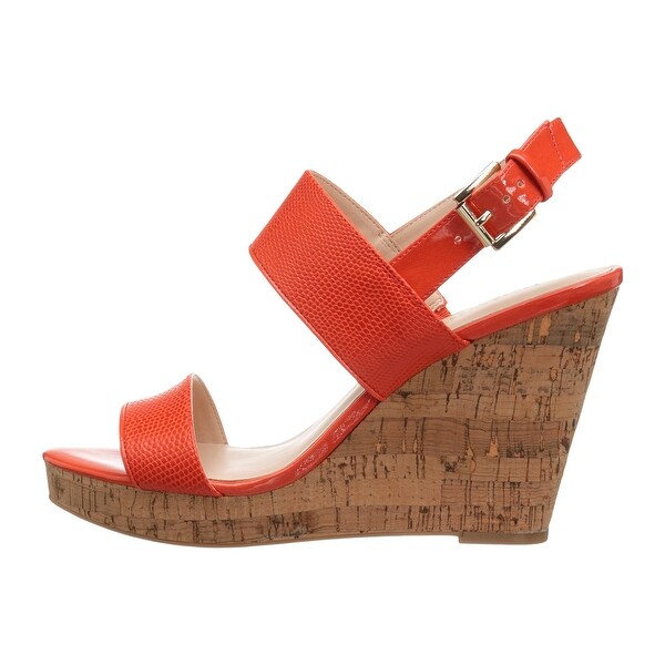 Nine West Womens Lucini Open Toe SlingBack Platform Pumps