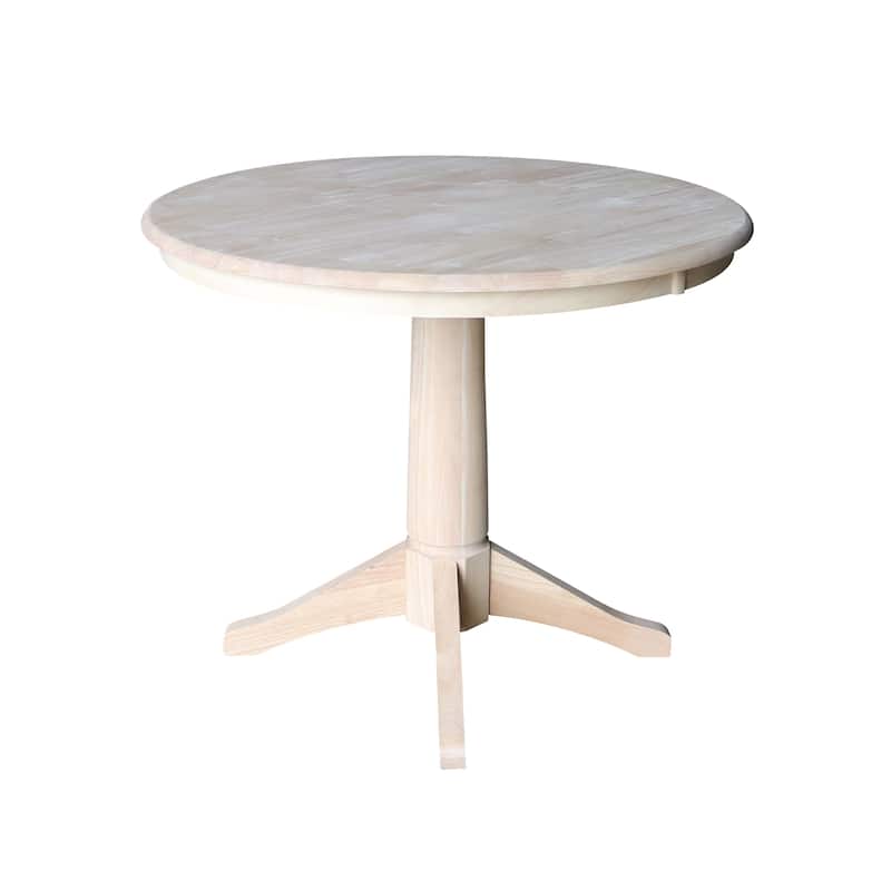 36" Round Pedestal Dining Table - Unfinished