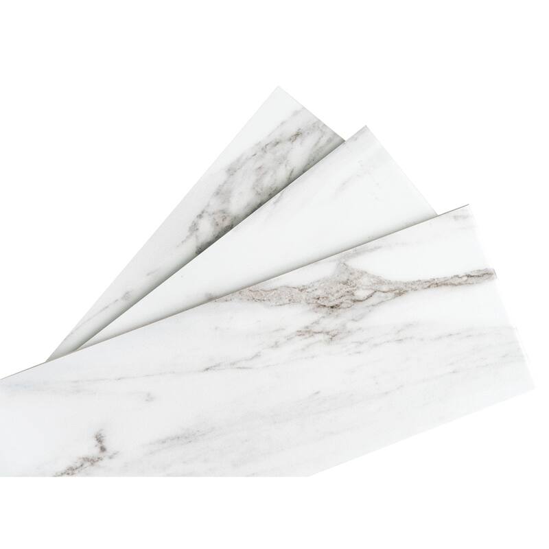Minerva 4x13 Grey Matte Marble Look Porcelain Tile - Floor, Wall, Backsplash