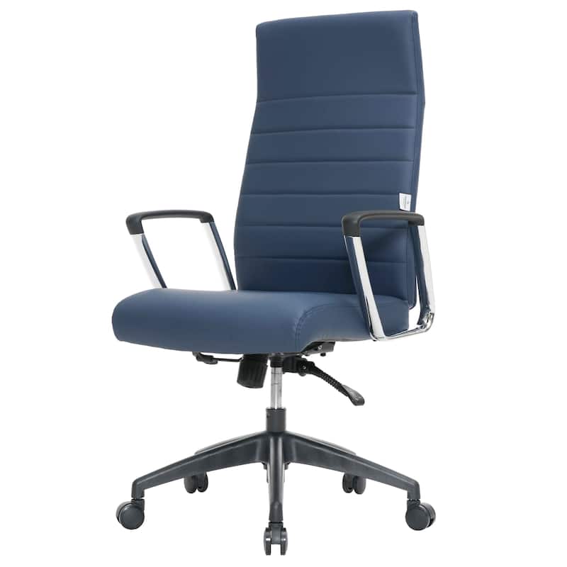 Hilton Modern High Back Ergonomic Leather Office Chair with Adjustable Height, Swivel, and Tilt for Conference or Executive Desk