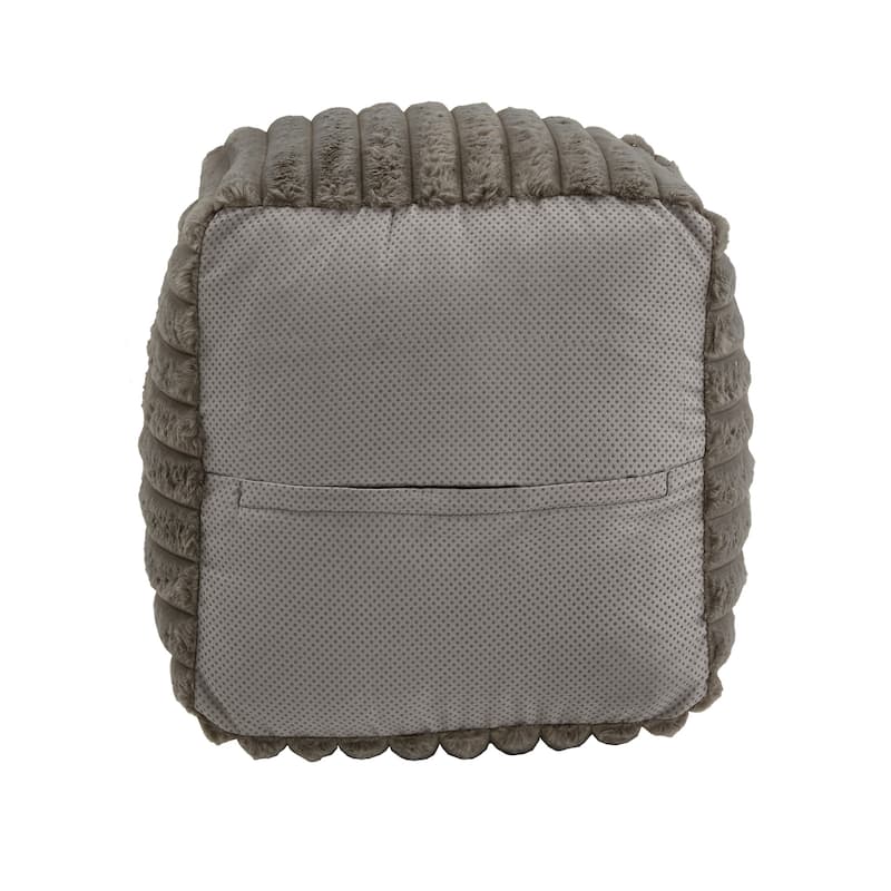 Brunico Upholstered Square Pouf Ottoman by iNSPIRE Q Bold