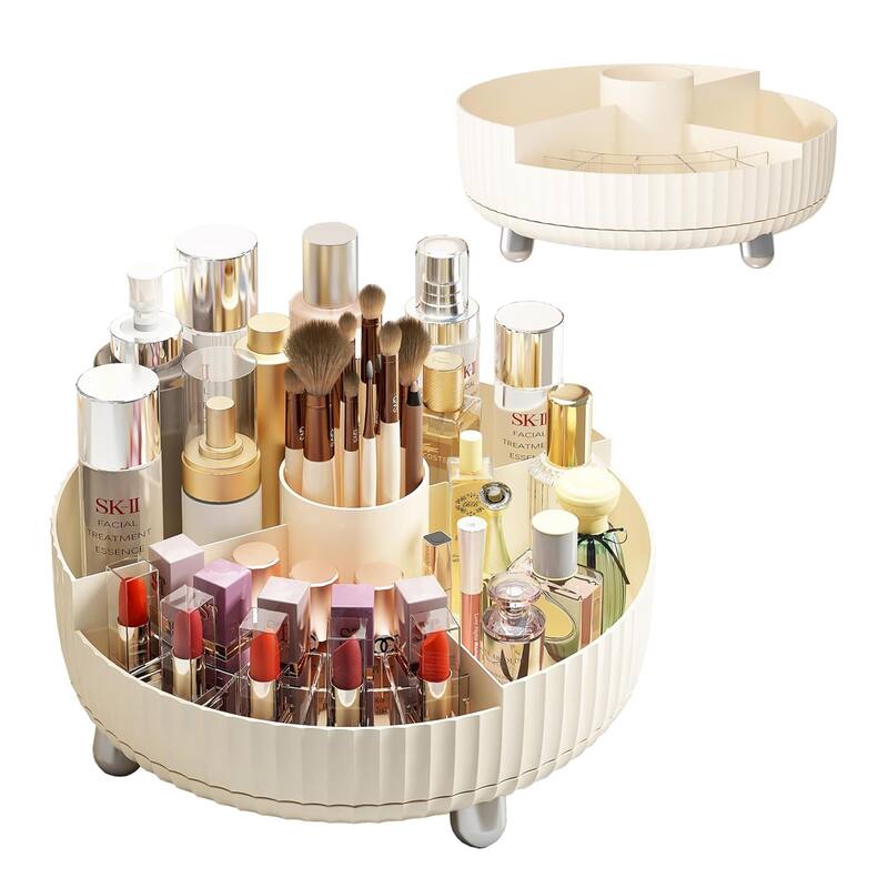 Rotating Makeup Organizer, Cosmetic Storage Display Case