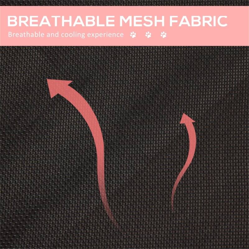 Red Pet Bed with Durable Steel Frame and Breathable Mesh Fabric - 36" L x 30" W x 7" H