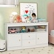 preview thumbnail 1 of 17, Kids Toy Storage Organizer with Open Shelf and 2 Drawers for Playroom - 42" x 12" x 24.5" White
