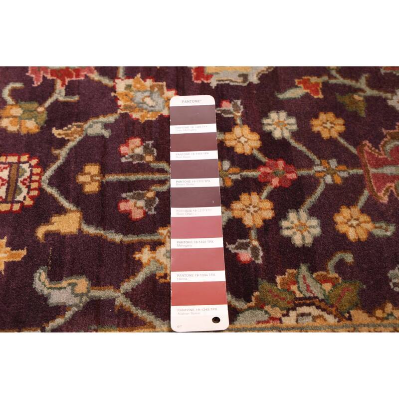 ECARPETGALLERY Hand-knotted Jamshidpour Dark Burgundy Wool Rug - 4'0 x 6'3