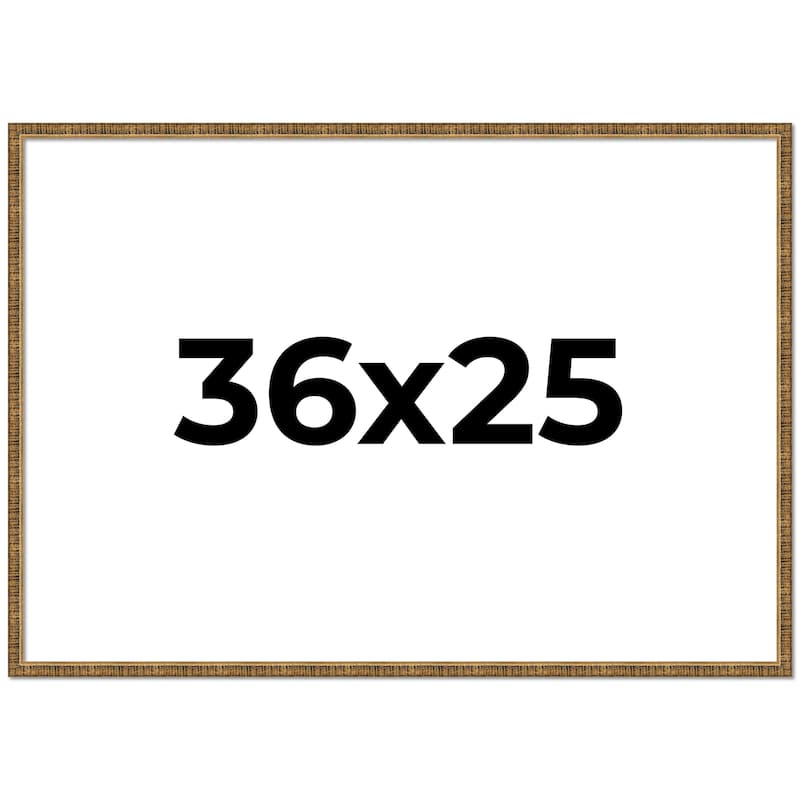 36x25 Frame Gold Picture Frame - Complete Modern Photo Frame Includes