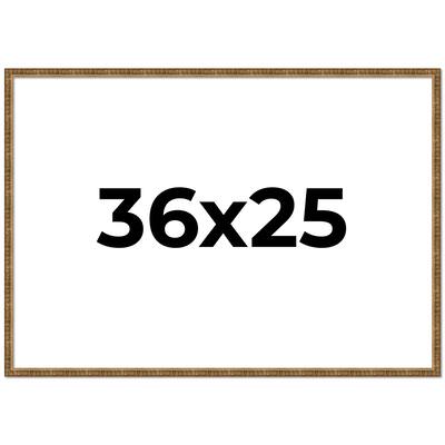 36x25 Frame Gold Picture Frame - Complete Modern Photo Frame Includes