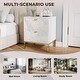 preview thumbnail 24 of 45, Clihome Wooden 2-Drawer Storage Nightstand