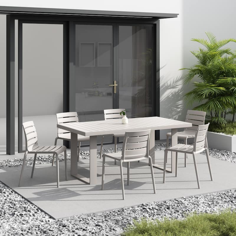 Rylan Stackable Plastic Chair for Indoors or Outdoors - Set of 2
