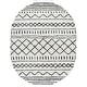 preview thumbnail 53 of 175, SAFAVIEH Arizona Shag Lotta Moroccan 1.2-inch Thick Rug 6' x 8' Oval - Ivory/Black