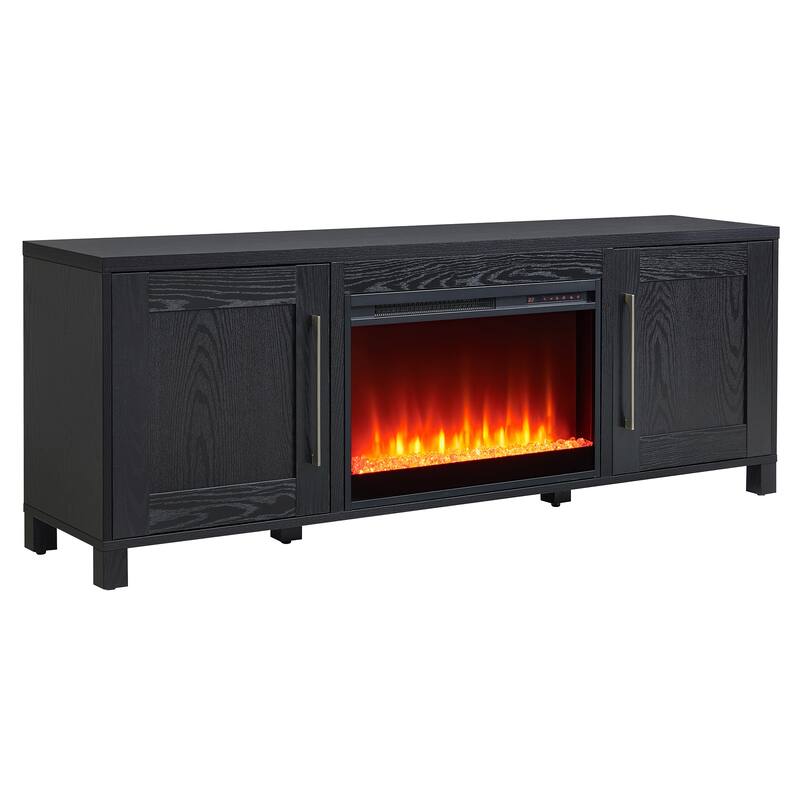 Chabot TV Stand with Crystal Fireplace