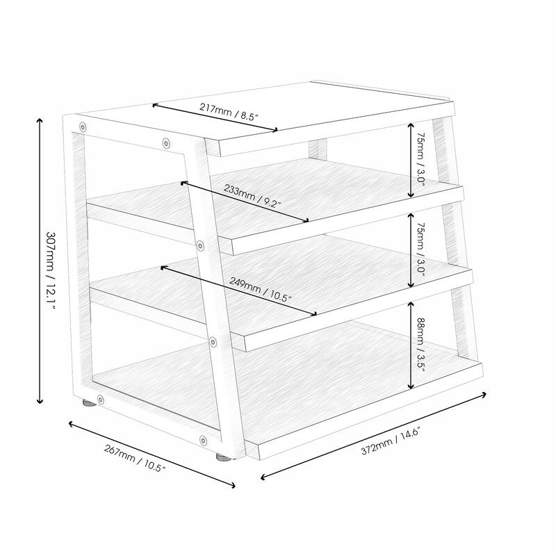 Fenge Desk Organizer, 4 Tier File Organizer for Desk - 14.6x10.5x12.1 inches