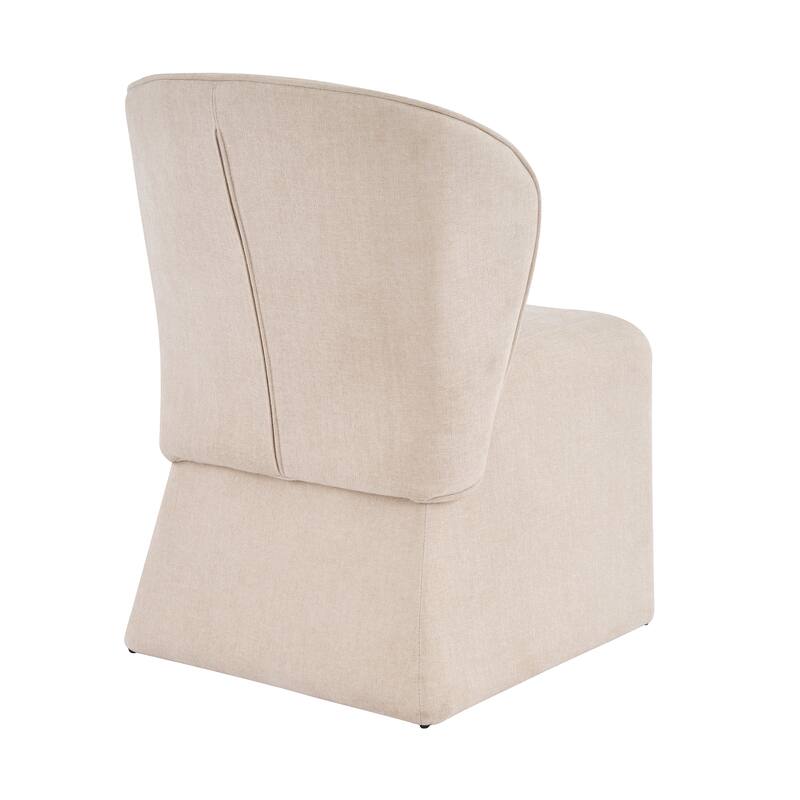 Christopher Knight Home - Eddie 7-Piece Upholstered Dining Set with 84" Rectangular Pillar Base Dining Table