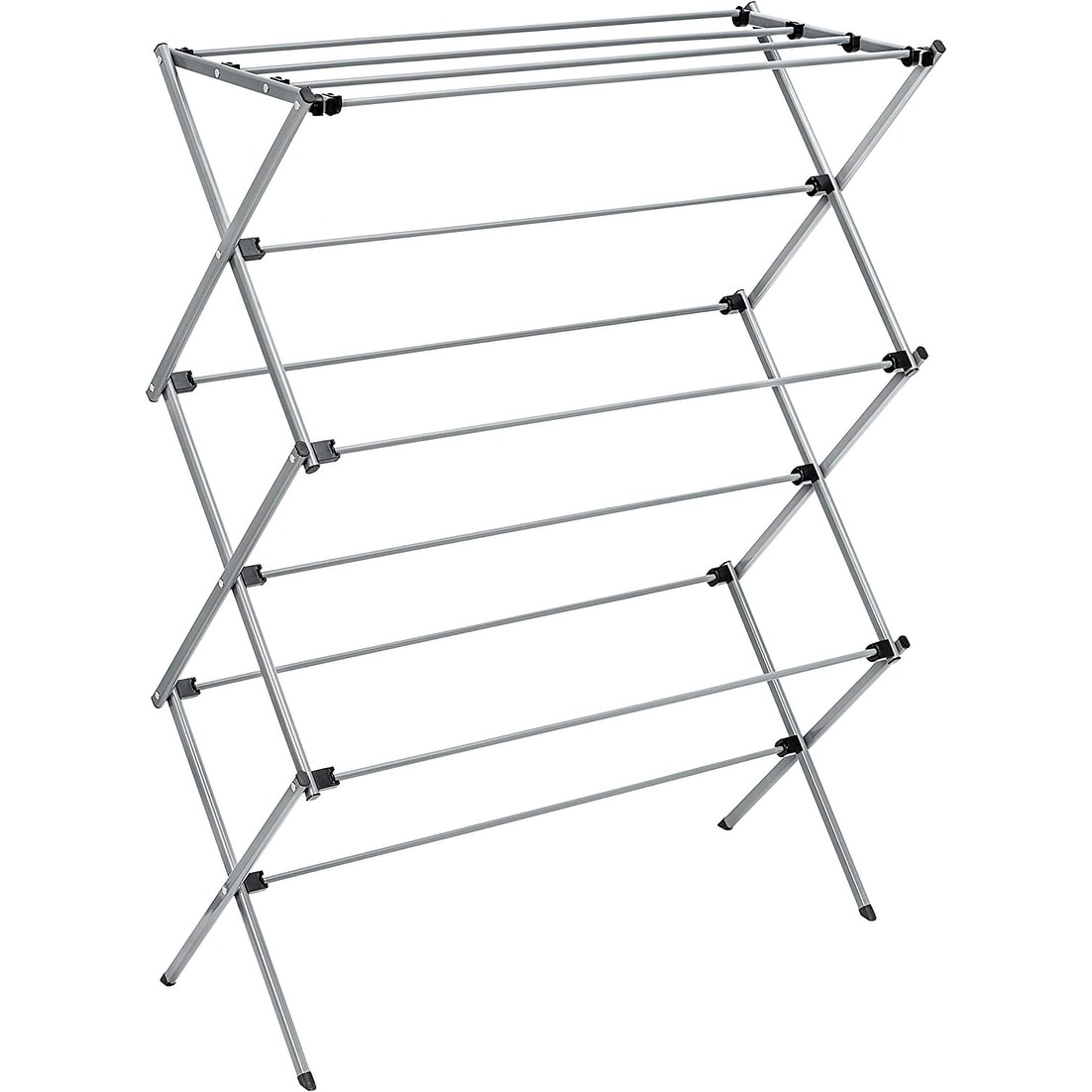 SONGMICS 2-Level Clothes Drying Rack, Stainless Steel Laundry Rack