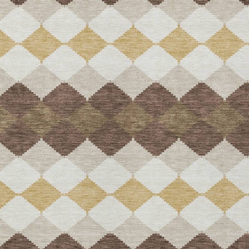 HomeRoots Geometric Transitional Rectangle Outdoor Rug