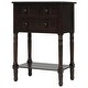 preview thumbnail 32 of 33, Moda Narrow Console Table, Slim Sofa Table with Three Storage Drawers