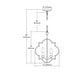 preview thumbnail 2 of 0, Elk Home Chandette Matte Gold Metal 4 Light Chandelier